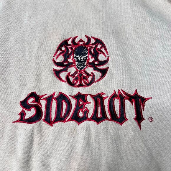 Y2K Sideout Embroidered Logo Skater Hoodie XL - Picture 4 of 7